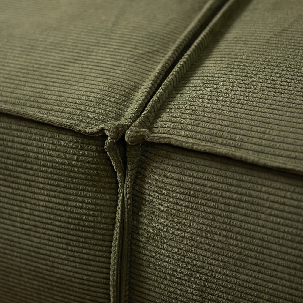 Tweepersoons Slaapbank Ribstof Groen