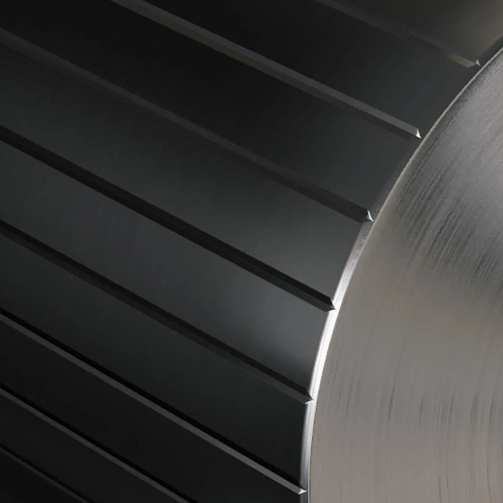 Brauer Stripe inbouw badkraan met drukknoppen en staafhanddouche gunmetal geborsteld PVD