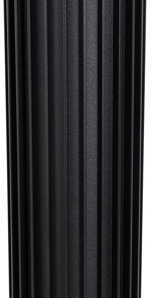 Smart buiten paaltje zwart 80 cm IP44 incl. GU10 50mm- Boris Modern GU10 IP44 Buitenverlichting