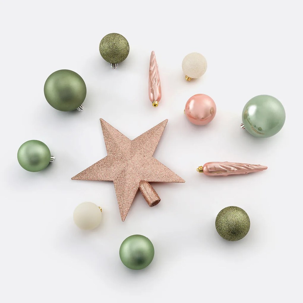 Doos van 33 Kerstballen Caspar