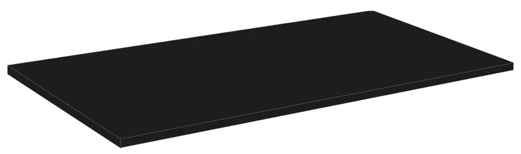 Differnz Fit badmeubel 60cm eiken licht met toppaneel zwart mat en spiegelkast
