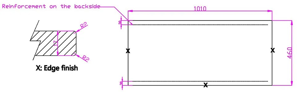 Fontana Terrazzo badmeubel 100cm warm eiken met rechthoekige waskom en toppaneel