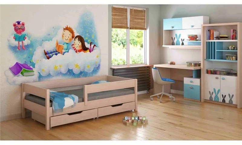 Peuter Licht eiken Eenpersoonsbed - Mix voor kinderen Kinderen Peuter Junior 5060504980067 Children's Beds Home, 160x80, Nee, Geen Children's Beds Hom