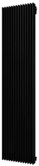 Plieger Antika Retto designradiator verticaal middenaansluiting 1800x415mm 1556W zwart grafiet (black graphite)