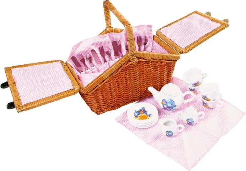 Small foot picnic basket romatic