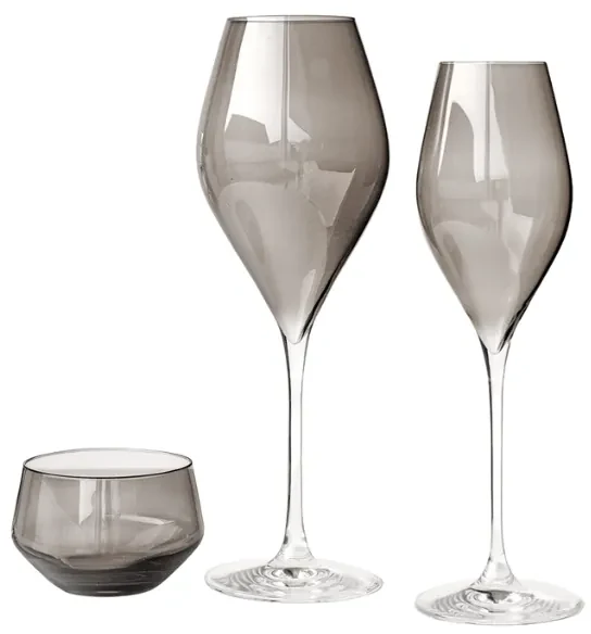 Classic Smokey Champagneglazen- set van 4