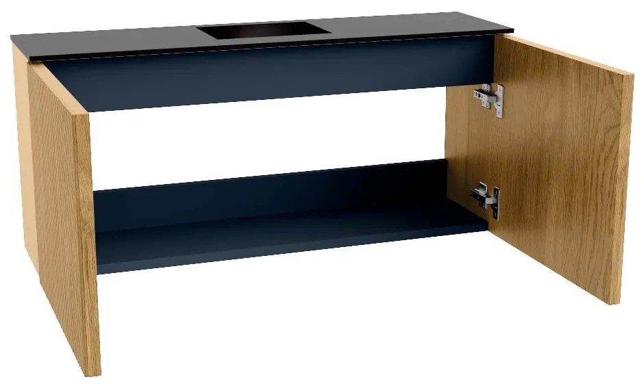 Mondiaz Joya 90cm toiletmeubel oak met wastafel faye midden 1 kraangat urban