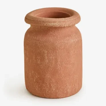 Terracotta Vaas (↑18,5 Cm) Agnon Rood Sienna - Sklum