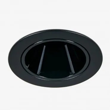 Downlight Led Inbouwspot Met Ronde Rand Ø5 Cm Voor Buitengebruik In Aluminium Luisiana Warm Wit 2700k & Zwart & 3 W & 19º - Sklum
