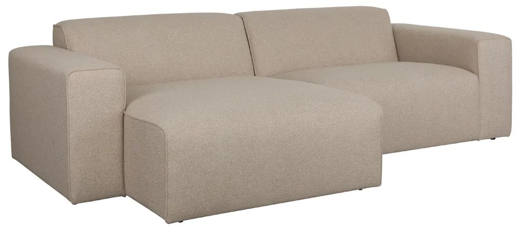 Zuiver Milka Cappuccino Kleine Bank Met Chaise Longue Links Cappuccino