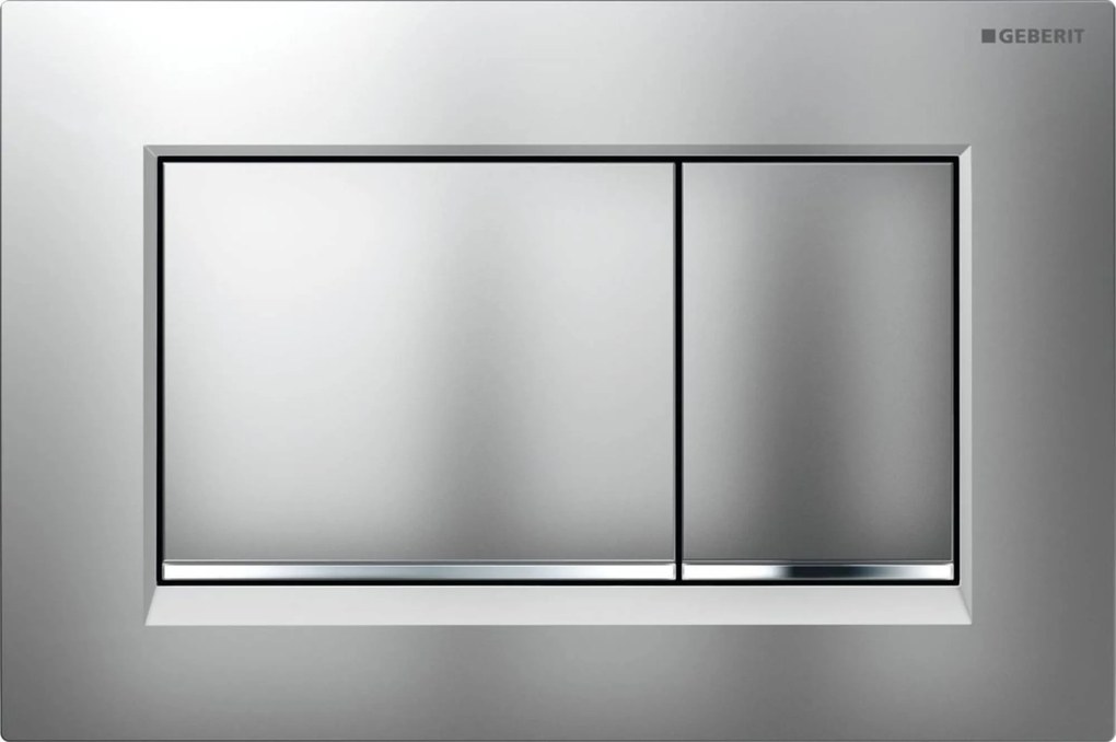 Geberit Sigma 10 (ex Sigma 30) bedieningspaneel mat chroom/chroom voor Sigma reservoirs 8cm (UP720) en 12cm (UP320)