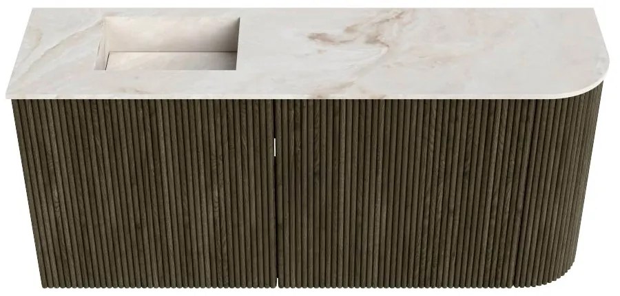Mondiaz Joya DLux 90cm toiletmeubel ronding rechts shadow met wastafel faye links 1 kraangat frappe