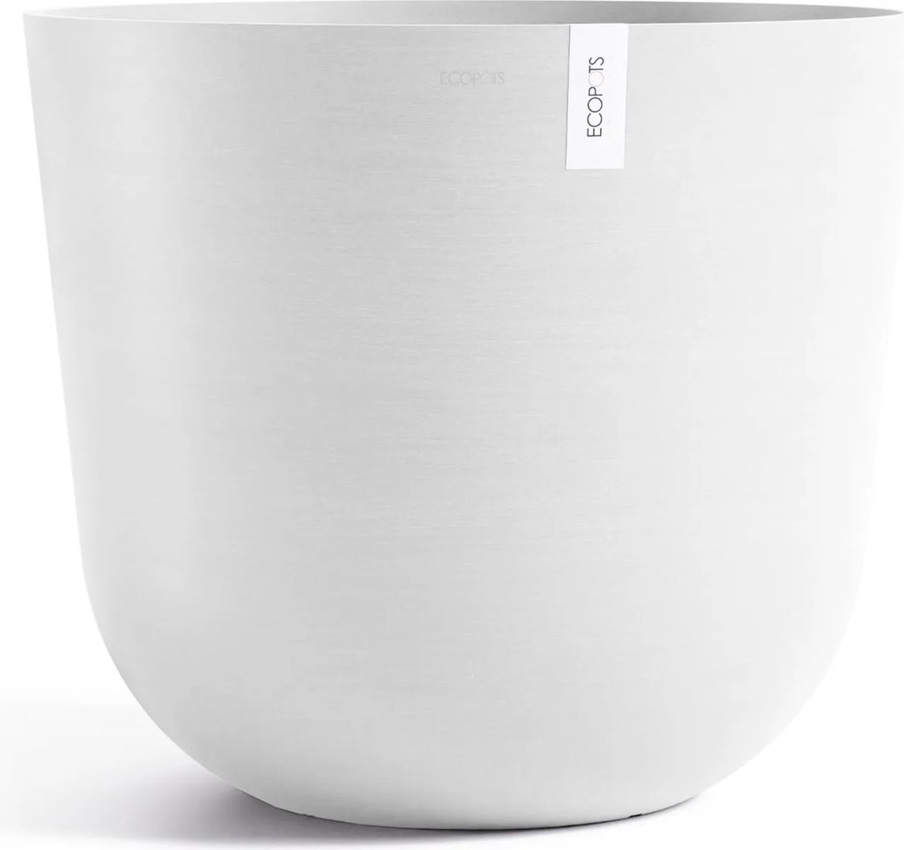 Ecopots bloempot Oslo 65 - Rond - Pure White - Diameter 65 x H56,6 cm