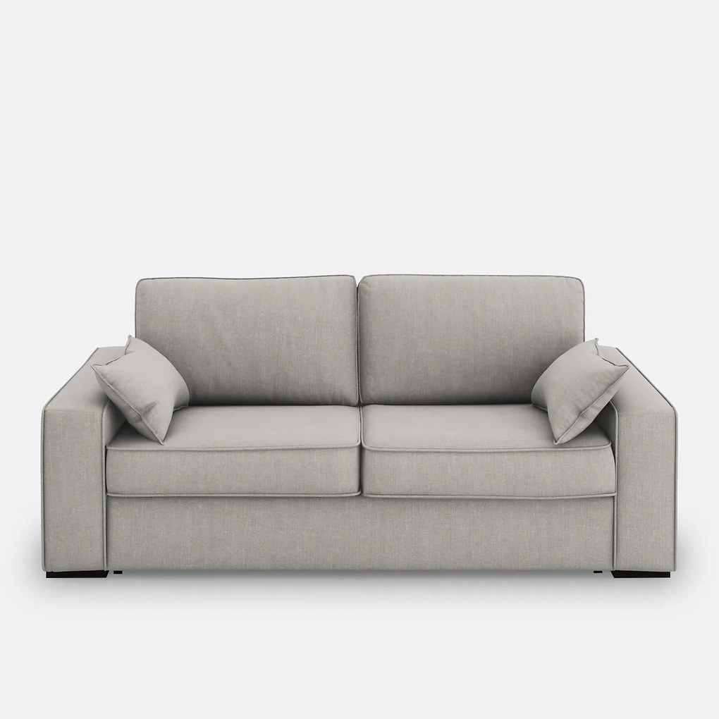 Slaapbank van katoen en linnen, 2, 3 of 4 zits, Comfort Bultex® Cécilia