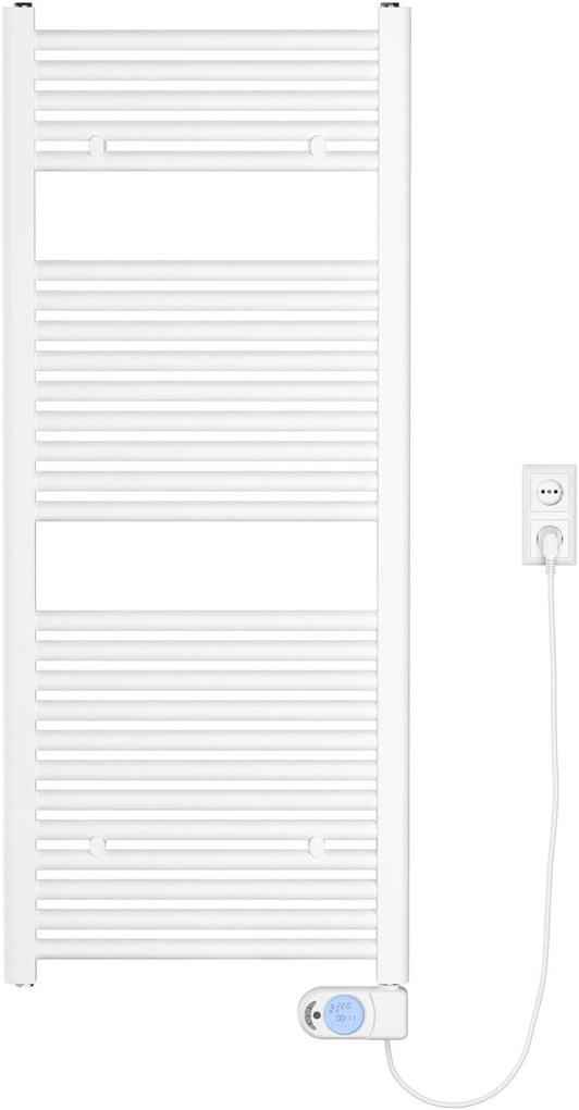 Saqu Fonti elektrische radiator 400W 50x118,5cm wit