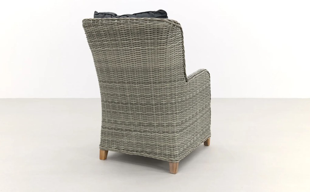 Torino dining wicker tuinstoel - Paloma grijs