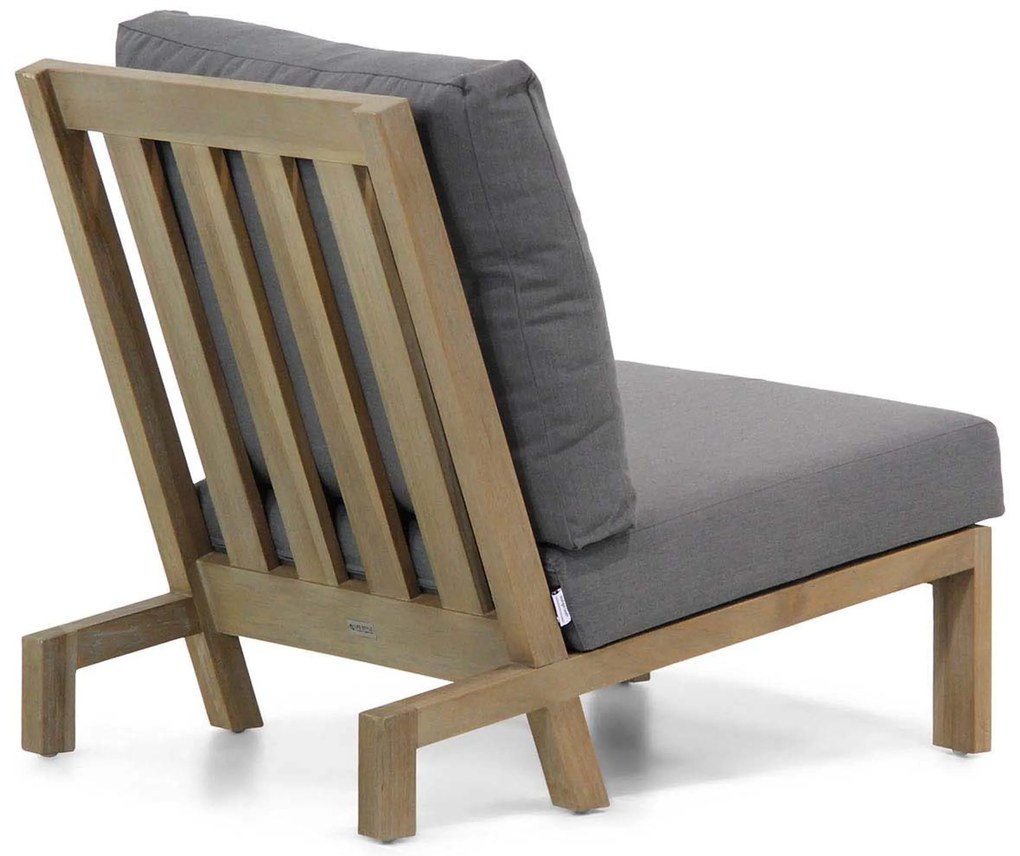 Hoek loungeset 6 personen Teak Old teak greywash Lifestyle Garden Furniture Pure Island