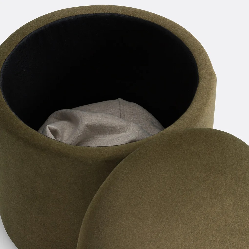 Poef met opbergruimte, fluweel, Timour