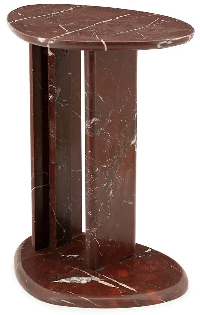 Organische Bijzettafel Marmer - 46 X 35cm.