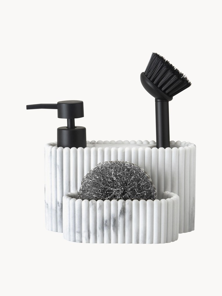 Afwasmiddeldispenser Holy met spons, 2-delig