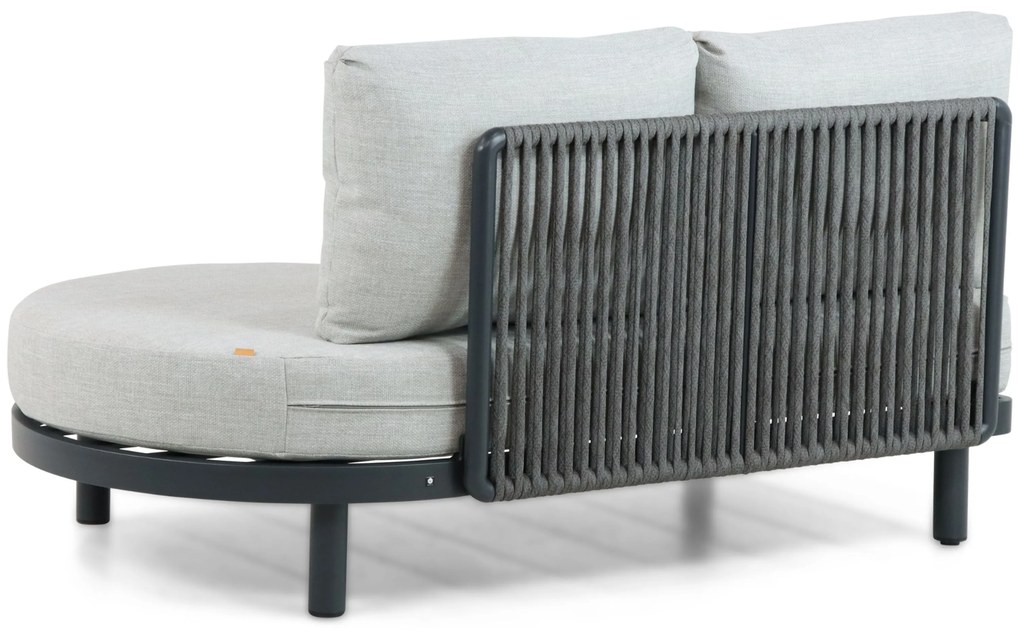 Hoek loungeset 5 personen Aluminium/rope Grijs  Santika Furniture Santika