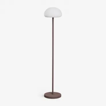 Draadloze Led Buitenvloerlamp In Ijzer Zeliro Gerookt Bruin - Sklum