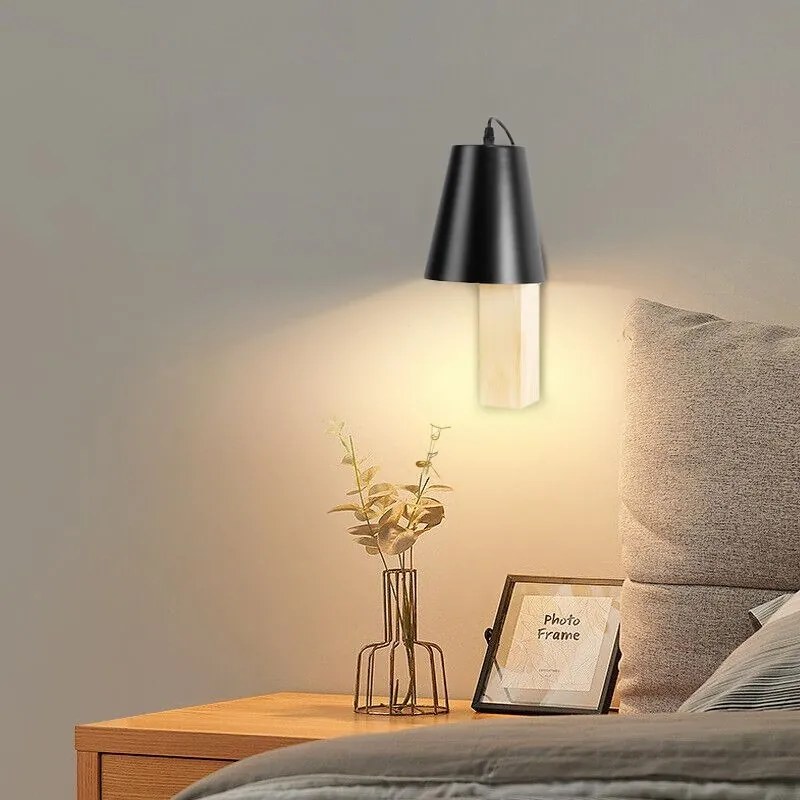 LAMPA ŚCIENNA KINKIET LOFT APP1279-1W BLACK