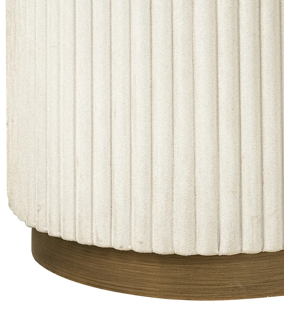 Richmond Interiors Tivoli Ronde Bijzettafelset Beige Goud - 50 X 50cm.