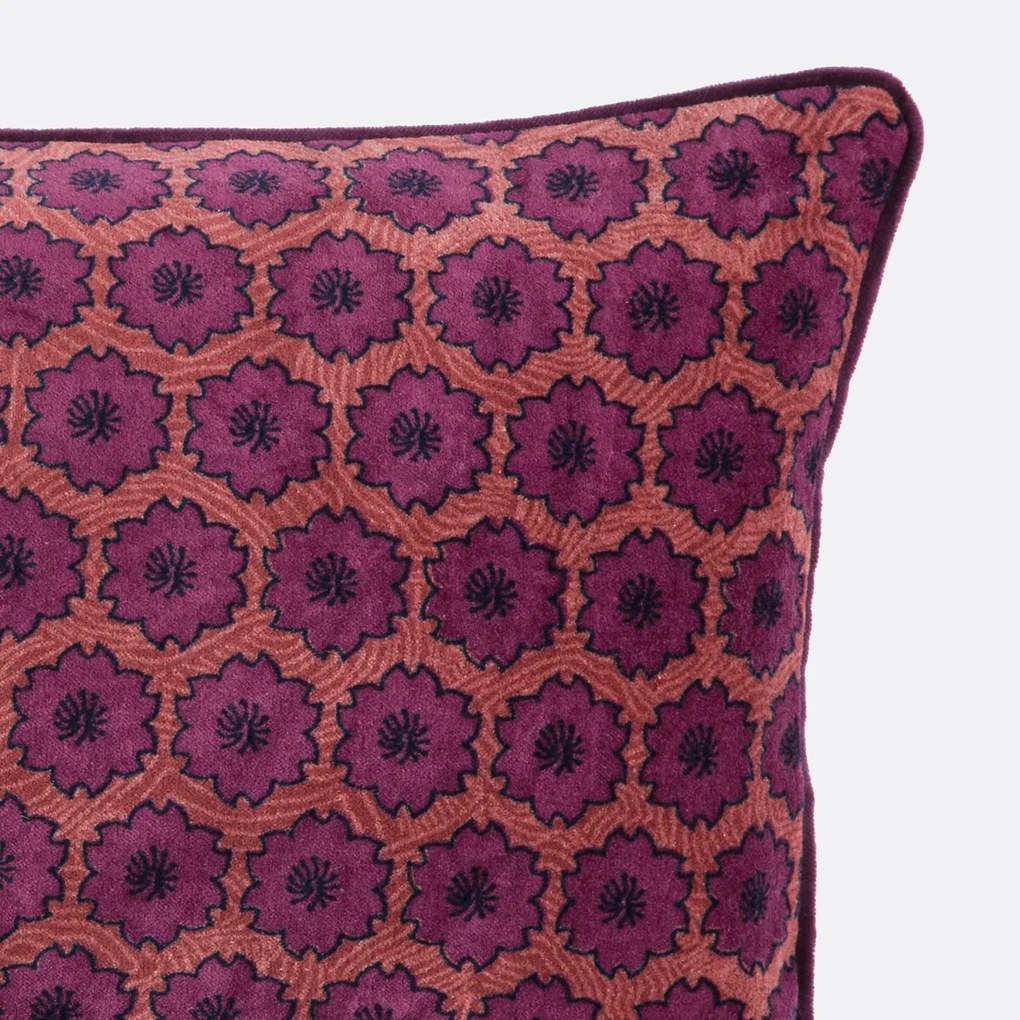 Rechthoekige kussenhoes in fluweel, Velluto