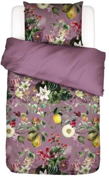 Essenza | Dekbedovertrekset Mary een-persoonsmall: breedte 140 cm x lengte 220 cm + lila dekbedovertreksets katoensatijn bed & bad beddengoed