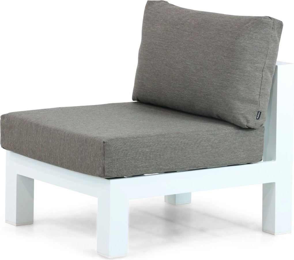 Hoek loungeset 6 personen Aluminium Wit Lifestyle Garden Furniture Luca