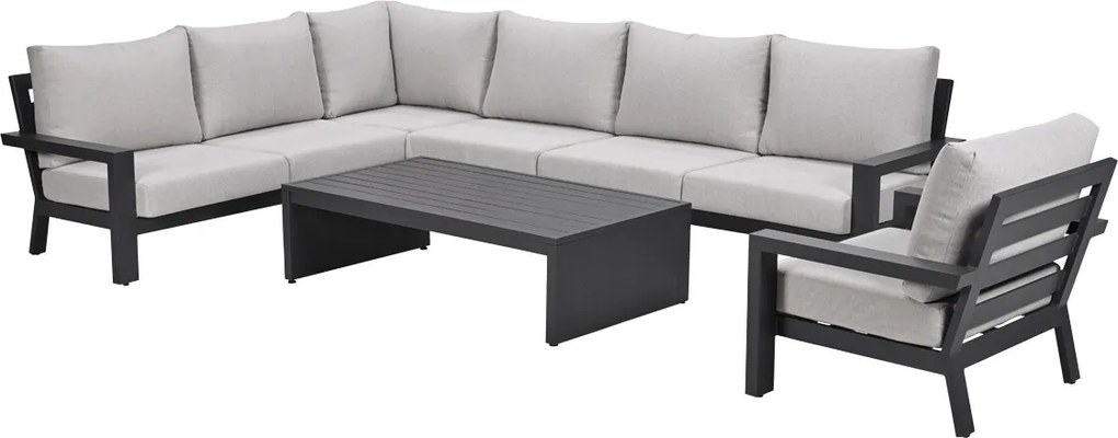 Garden Impressions Sorelli loungeset 6-delig - donker grijs