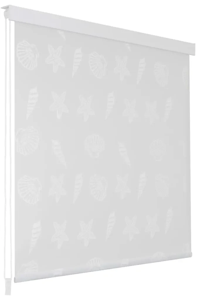 vidaXL Rolgordijn voor douche 140x240 cm zeester