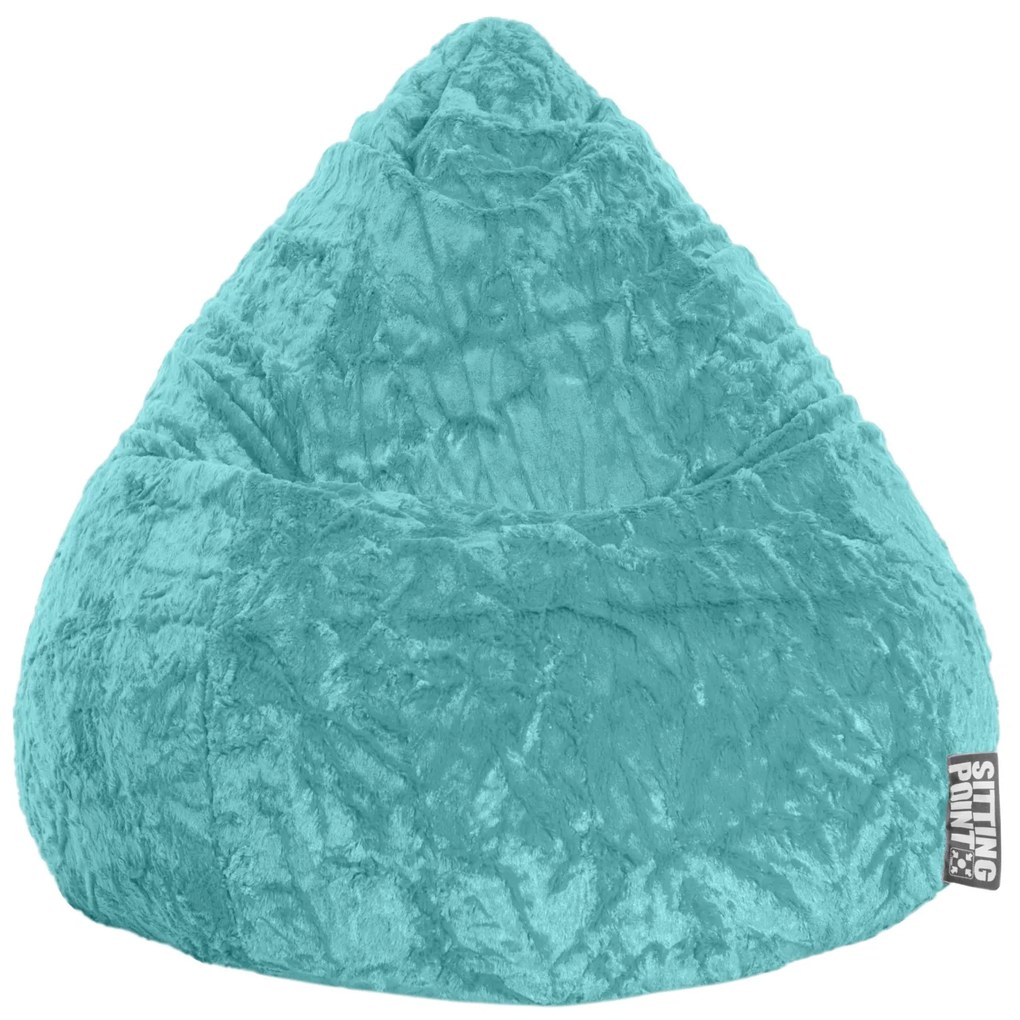 Kinder Zitzak BeanBag Fluffy XL - Turquoise