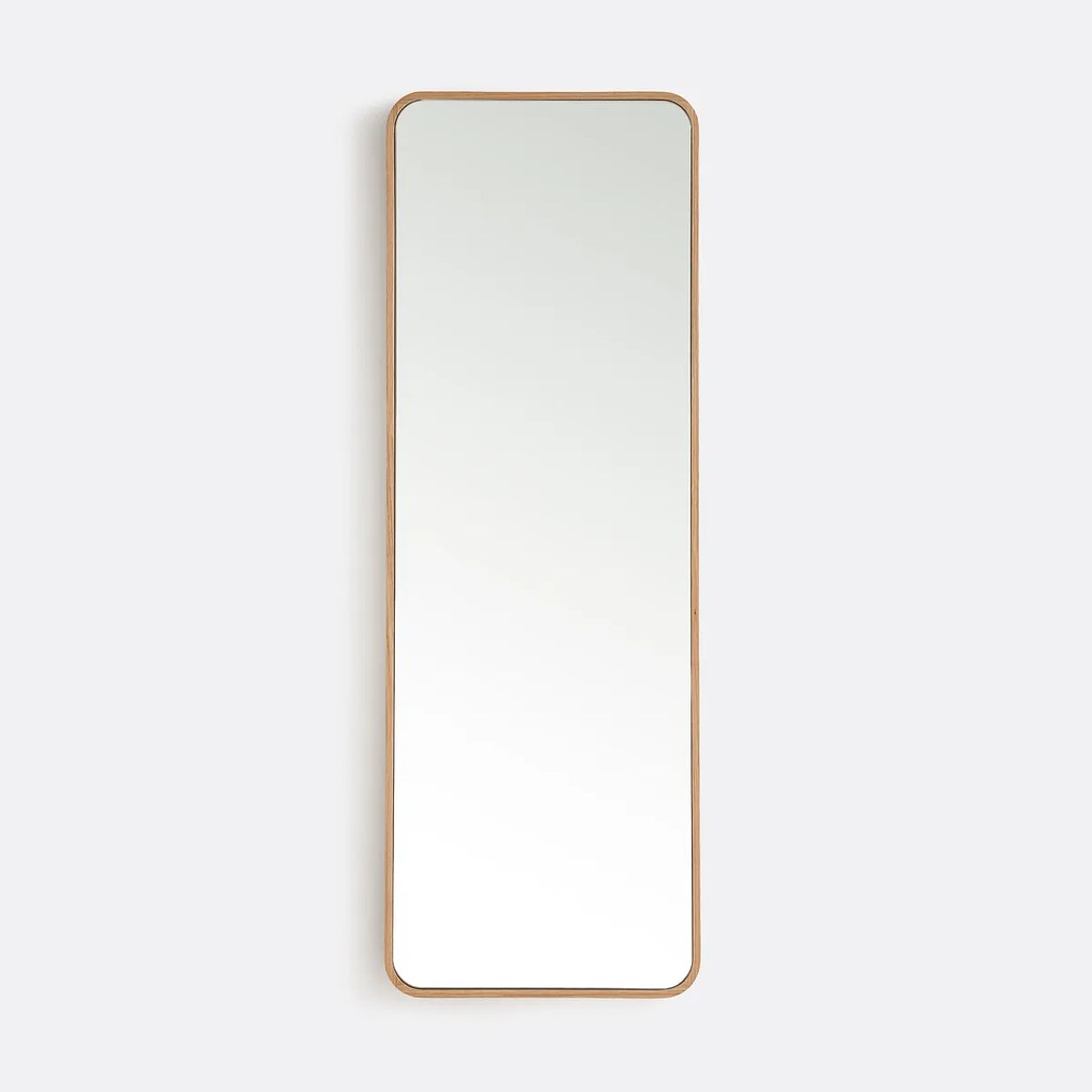 Rechthoekige spiegel in eikenfineer 42x120 cm Iodus