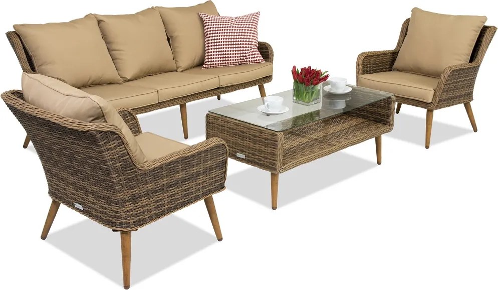 Bilbao Coffee 5 Garden Point tuinmeubelen bruin