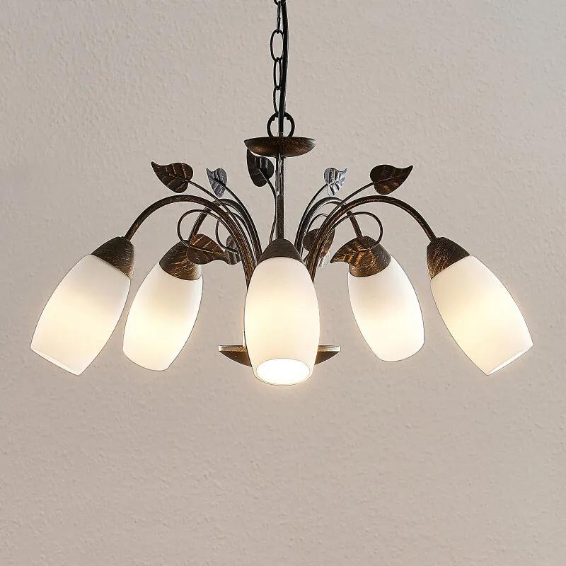 Isalie LED hanglamp, 5-lamps - lampen-24