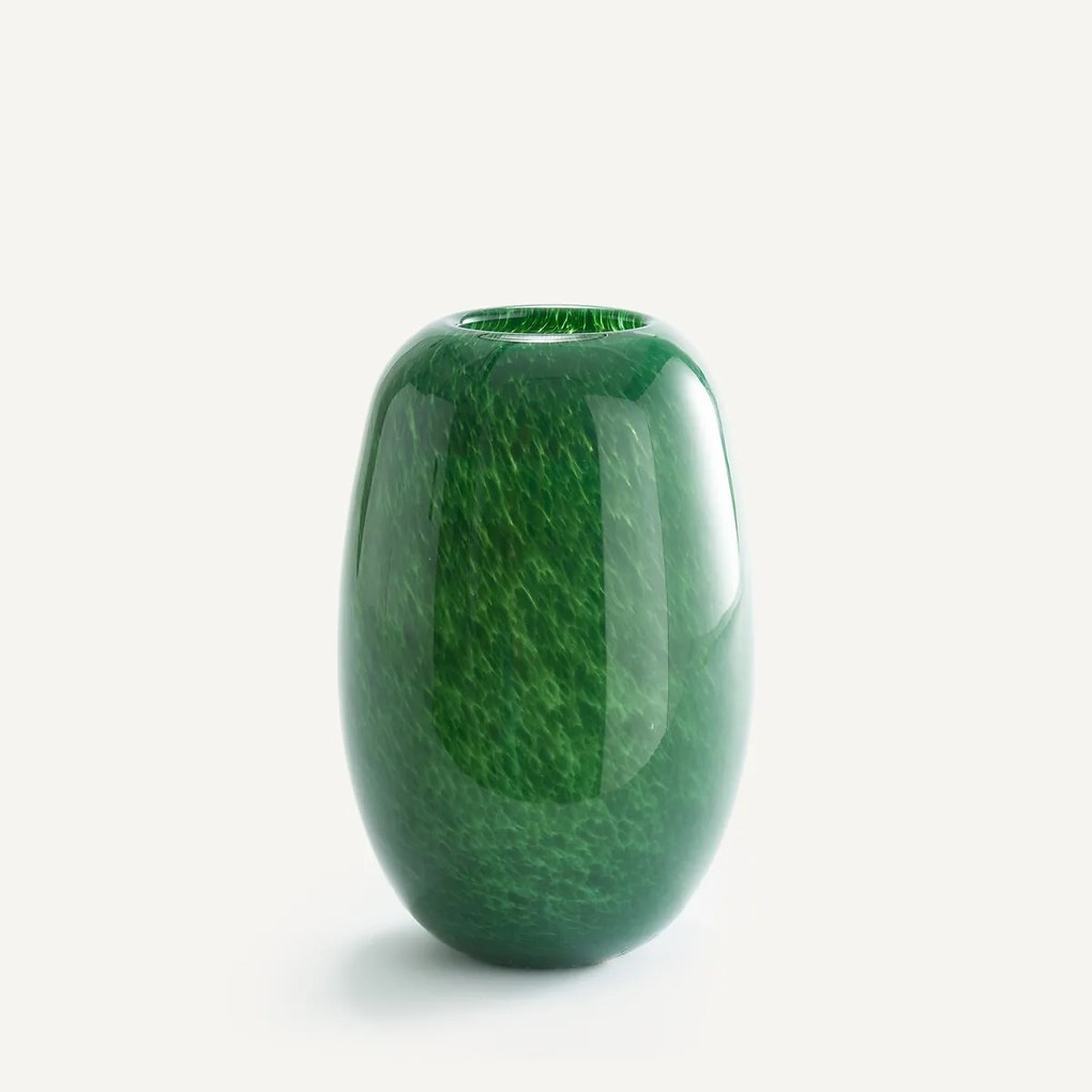Flesvaas van geblazen glas, H30,5 cm, Stine