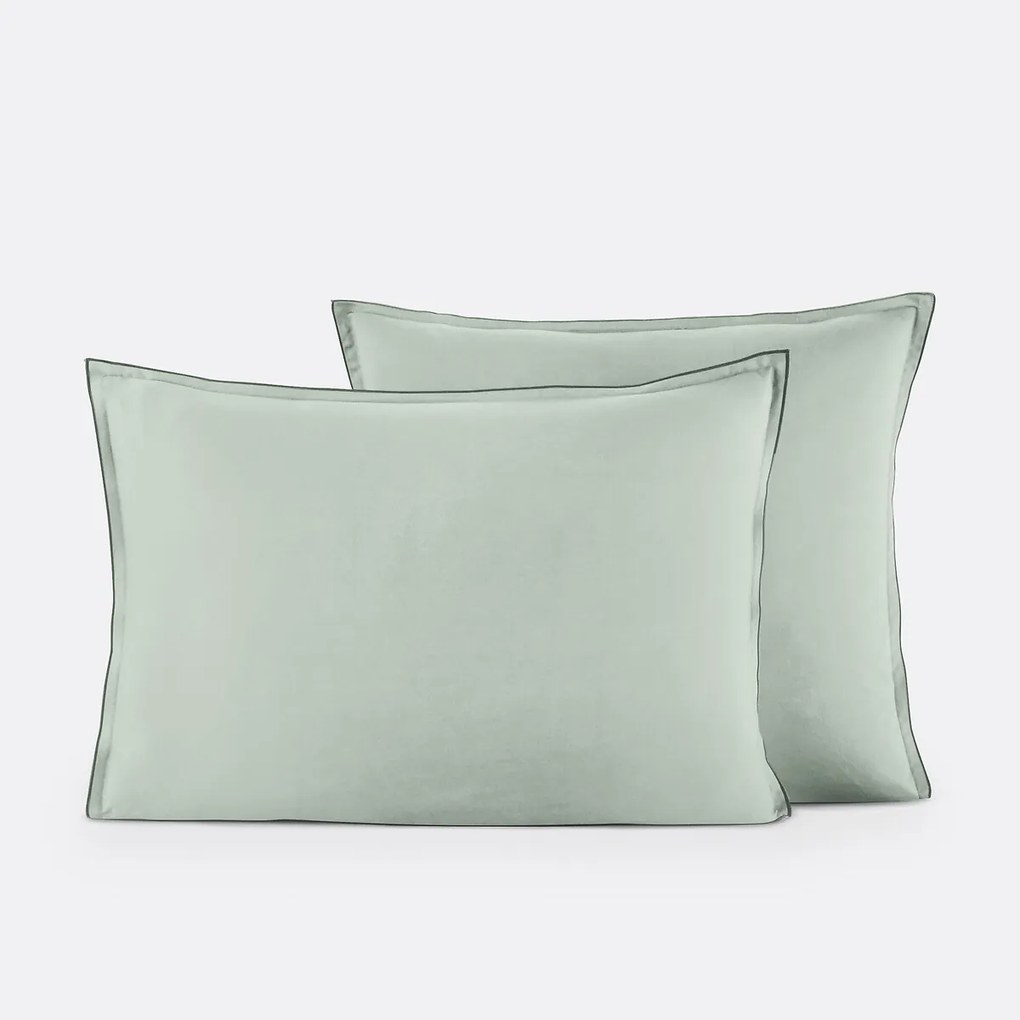 Kussensloop in gewassen satijnkatoen, Victor, effen