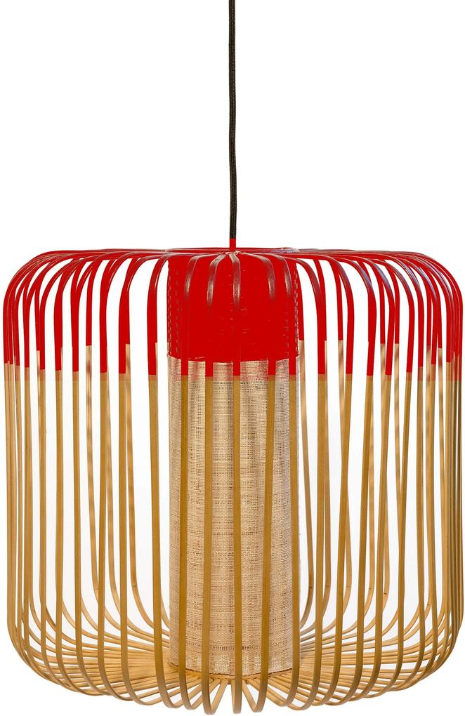 Forestier Bamboo Light hanglamp medium rood