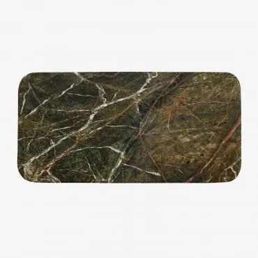 Rechthoekige Serveerplank 40x20 Cm Van Zairex Marmer Groen Marmer Forest - Sklum
