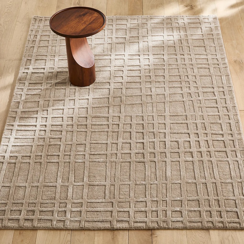 Handgetuft vloerkleed, wol en Tencel™, Kandi