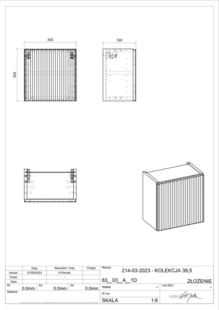 Comad Nova White kleine kast 30x20x30cm wit