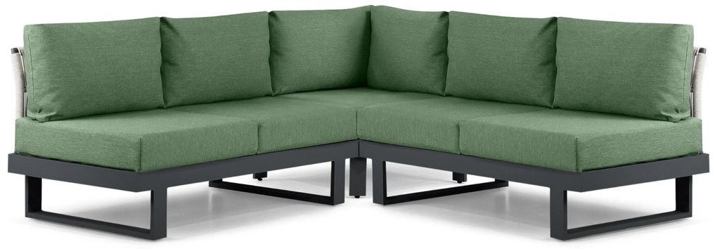 Hoek loungeset 5 personen Aluminium Grijs  Lifestyle Garden Furniture Lorenzo