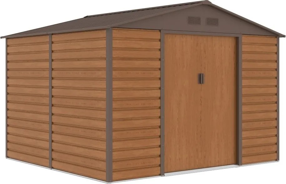 Lahti metalen gereedschapshuis 2,8 x 2,6 m Winkel Boss houtachtig