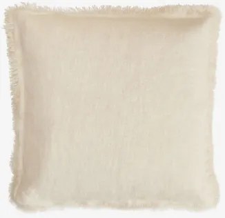 Vierkant Kussen 45x45 Cm In Glenfern-linnen Wit - Sklum