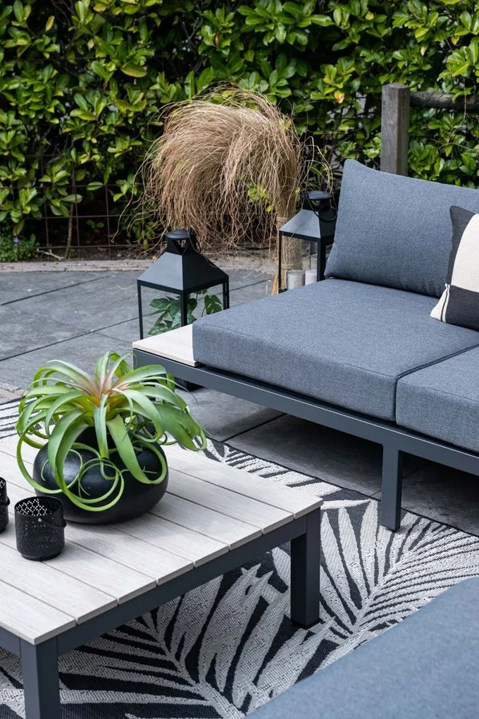 Garden Impressions Nicolle loungeset - Carbon black - donker grijs - Op=Op