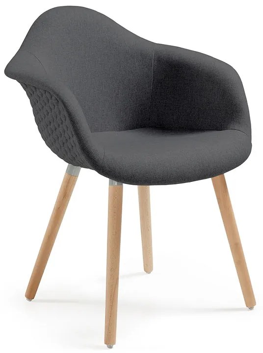 Kave Home Kevya Kuipstoel Donkergrijs