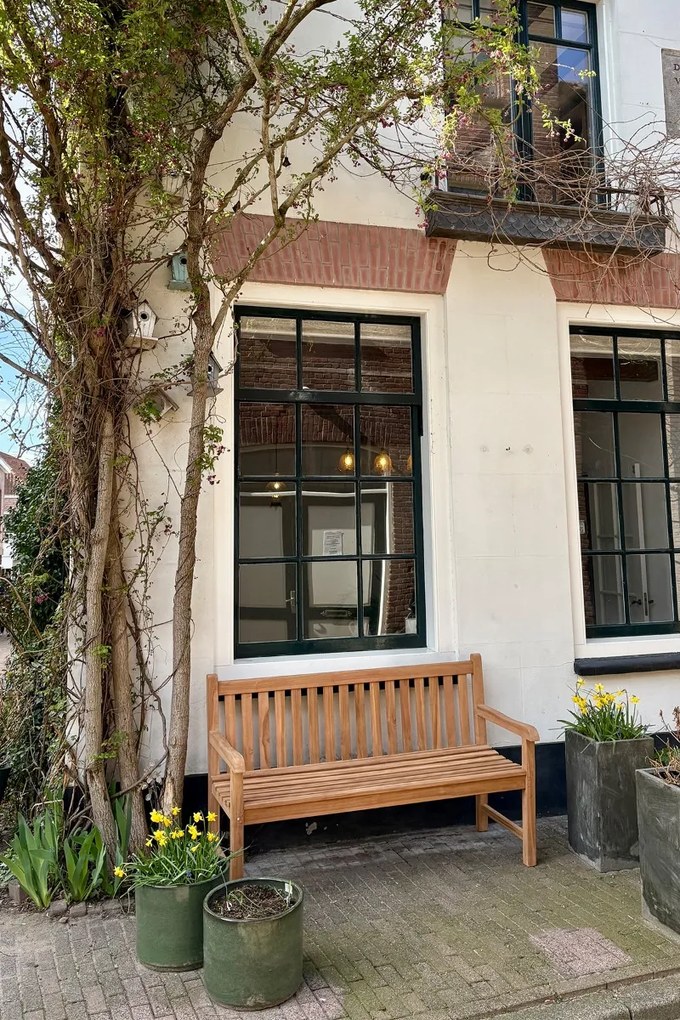 Teak houten tuinbank Bison - 150 cm.