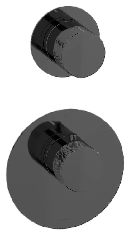 Plieger Roma inbouw thermostaatkraan zwart chroom